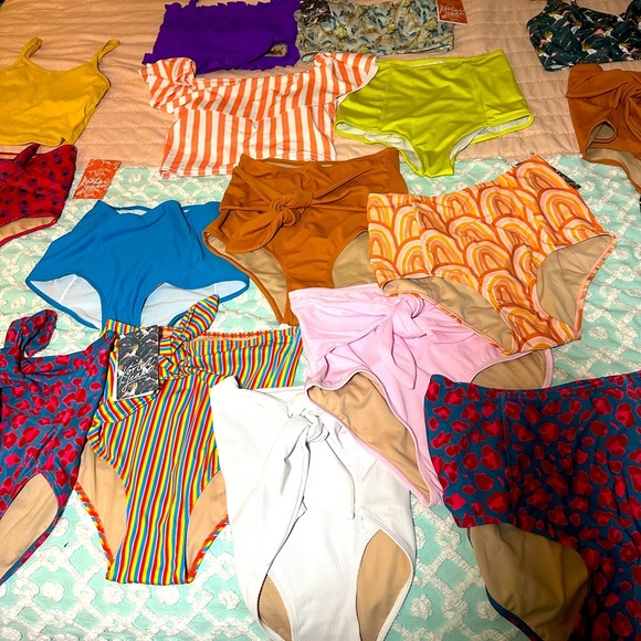 KORTNI JEANE Bandeau Swim Top “Vibrant Purple” - Sz S - NWT - Picture 8 of 8